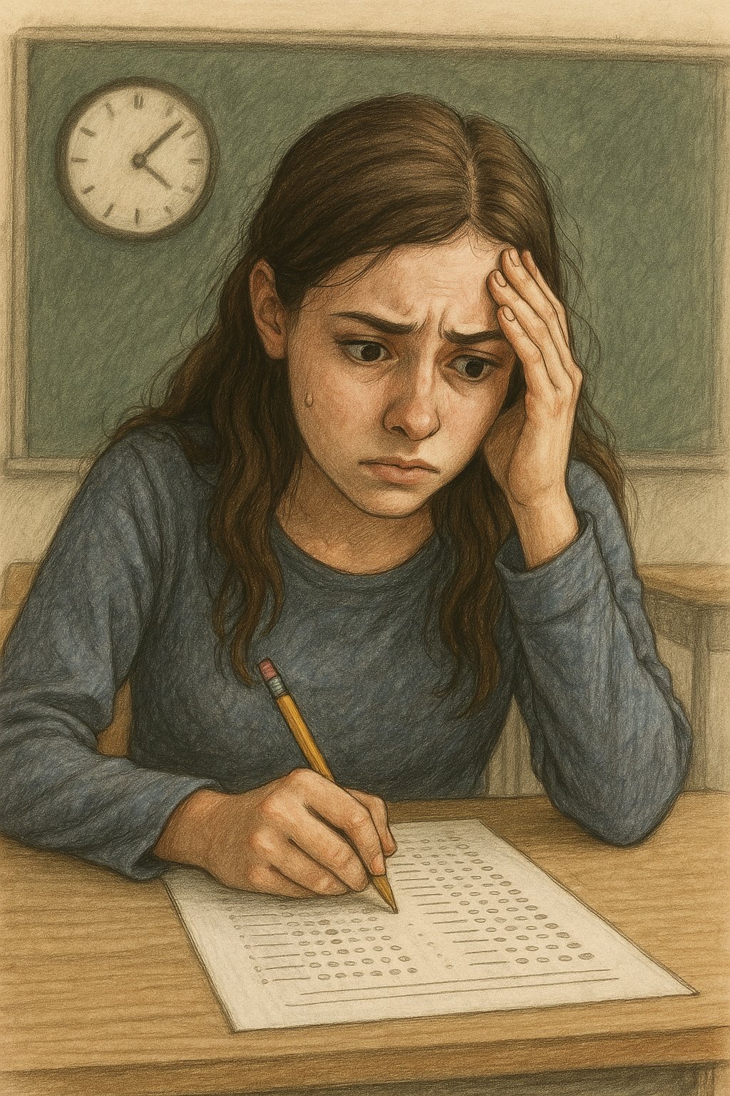 قلق الامتحانات 